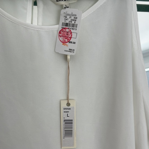 NWT Max studio white blouse - Picture 2 of 2